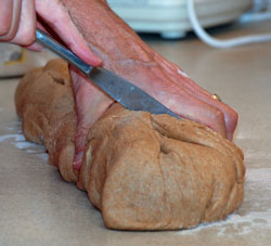 Cutting the dough