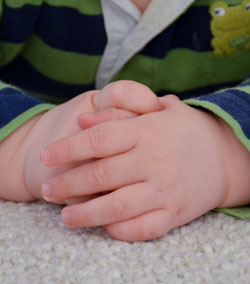 6-mo-old hands
